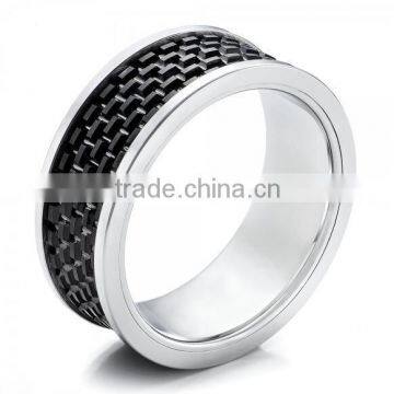 Men's Black And White Tungsten Band, Hot Sale Ally Express Cheap Wholesale Ring