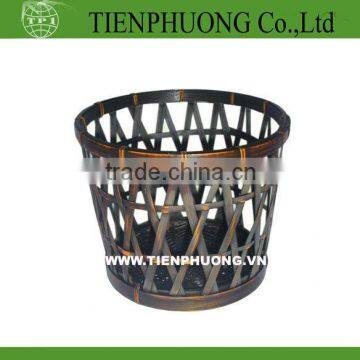 bamboo round bin/box