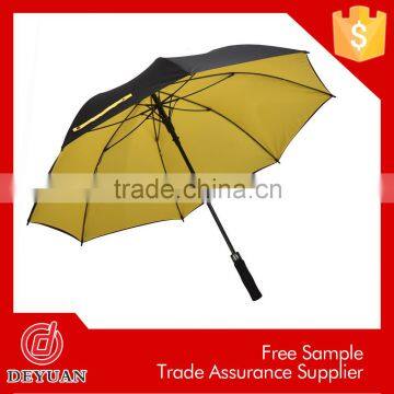 made in china golf shaft double layer fancy straight umbrella