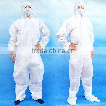 Disposable PP/SMS/PE Coated PP/Microporous Coverall Overall Suit photo-2