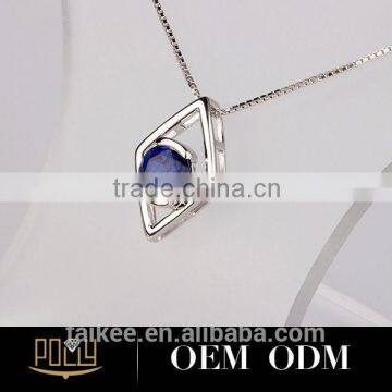 Hot Sale Fashion 925 Silver Jewerly American Diamond Necklace Sets