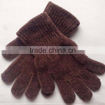 F16 Fashion Winter Warmer Ladies Chenille Gloves photo-4