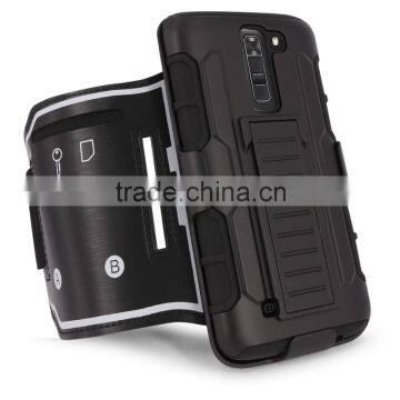 Sweatproof and Detachable Sports Armband,key and Credit Card Holder Dual Layers Protective for LG K7 photo-2