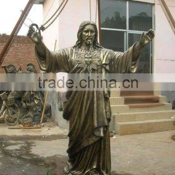 Bronze Jesus sculpture