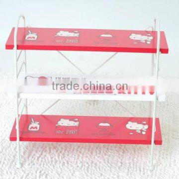 Children Wooden Toy Shelf for Shoe Storage photo-2