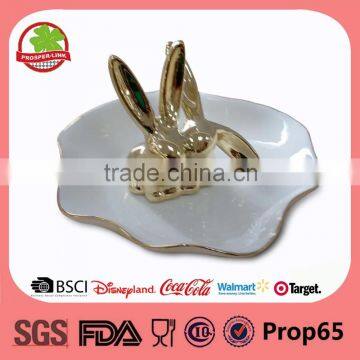 Wholesale Animal Ceramic Small Jewelry Storage Box Holder