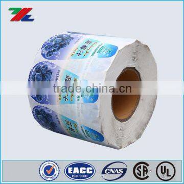 High quality unique shape waterproof PET label for beverage packing