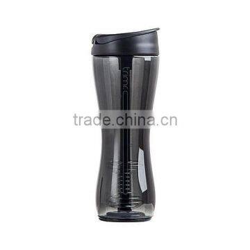 2015 Tritan sport bottle with tube protein shaker bottle BPA free