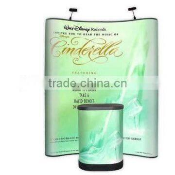 6ft 10ft 8ft advertising podium pop up wall exhibition equipment stand