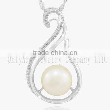 S925 Sliver Jewelry Pearl Pendants Freshwater Pearl Girls Pendants photo-5