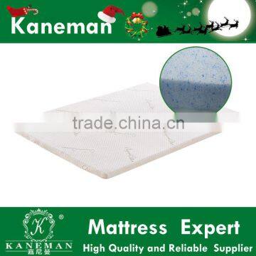 Gel memory foam mattress topper 5cm thick compress and rolled in a bag
