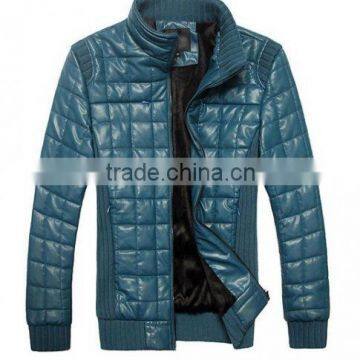 Men's Leather Jackets Men Thick Winter Coat PU Collar Men Fit Jackets