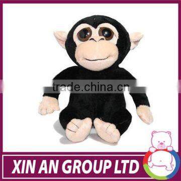 New customized black big eye orangutans soft toy