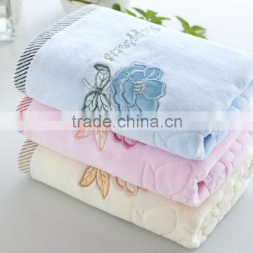 100% Cotton Cut Pile Face Towel Soft Textile