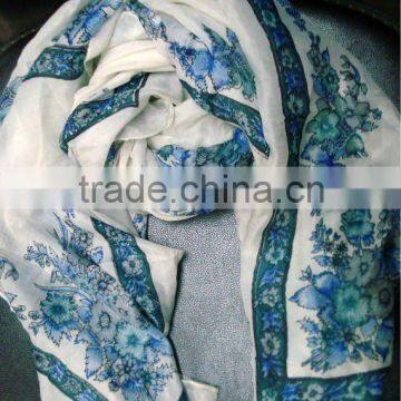 Printed Silk Scarves & Stoles