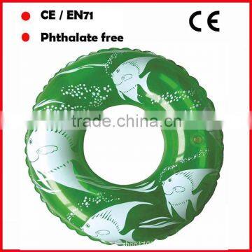 inflatable big life buoy rings for kids fish printing