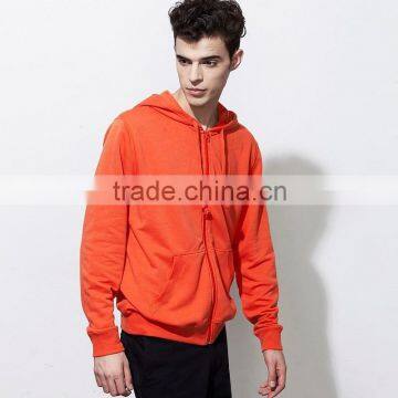 custom zip hoodie 100% cotton plain hoodie custom made factory