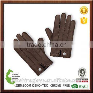 best driving hand-stitched cashmere Lined leather touch gloves