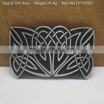 Cross Belt Buckle With Rhinestones Plain Plate Buckle For 2 1/4" Belts photo-3