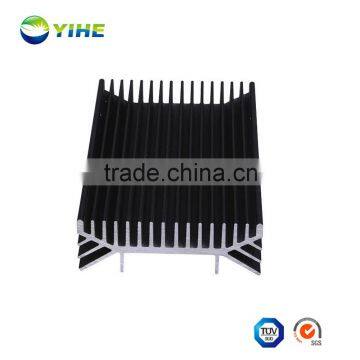 aluminum extrusion heat sink for LED light/ black anodized aluminum profile