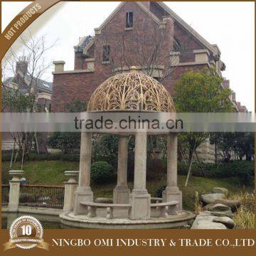 Latest style Decorative wrought iron dome for garden gazebo