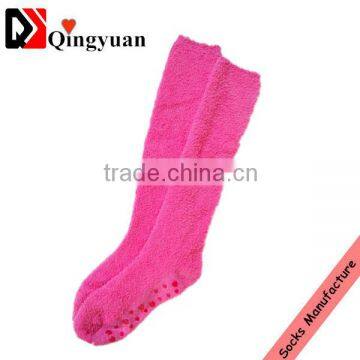 Microfiber anti-slip knee high Socks,leg warm ,girls socks