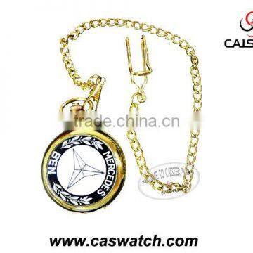 Coin shape gold pocket watch hot sale in 2011