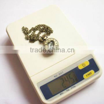 New Fashion Beautiful Long Chain Heart Shaped Antique Pocket Watch photo-5