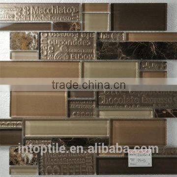 2016 most popular random strip glass mixed mosaic tile for wall                        
                                                                                Supplier's Choice