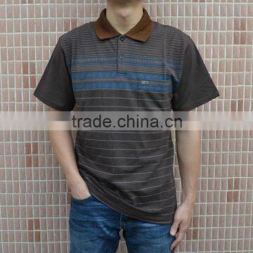 Men's cotton blend blank and plain stripe t-shirts