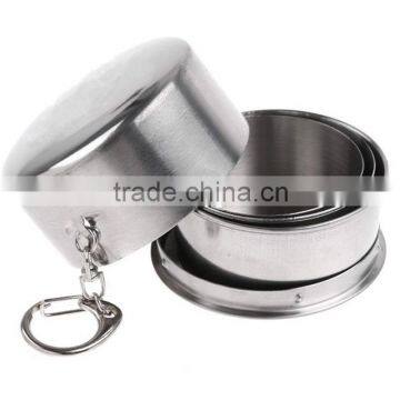 Camping Portable Stainless Steel Retractable Outdoor Folding Cup photo-2