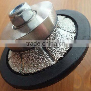 Long-working time vacuum brazed diamond profile wheel