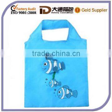 Colorful Cheap Foldable Polyester Portable Wholesale Reusable Folding Shopping Storage Bag