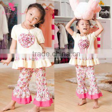 Kaiya Kids Clothes Set Wholesale the Clothes With Love Set Kids Clothes ,boutique Girls Clothing photo-4