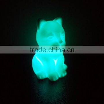 children night light cat animal with led