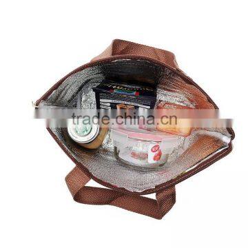 Popular Waterproof Nylon Flower Printing Girls Cooler Lunch Bag