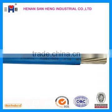 Low voltage Aluminum PVC Electric Wire 2.5mm2