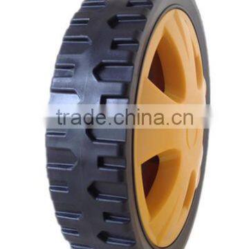 6/7/8/10 inch lawn mower plastic wheel for garden cart, lawn mower, trolley