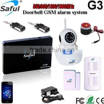 2015 Office CCTV Alert Wireless SMS burglar alarm Home security dual 2G 3G GSM Alarm