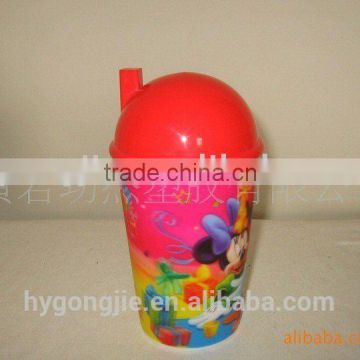 drinking cup with chimney lid 3d cup