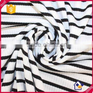 Wholesale High Quality Fashion 95% Polyester 5% Elastane Stripe Fabric