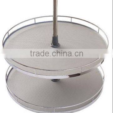 360 degree anti-slip board kitchen cabinet revolving basket