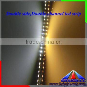 IP20 Wholesale factory directly Warm White double row 240LED 3014 side view flexible led strips 15 watt