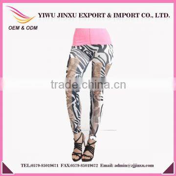 Fashion Printed Custom Slimming Plus Size Mesh Ladies Sports Leggings