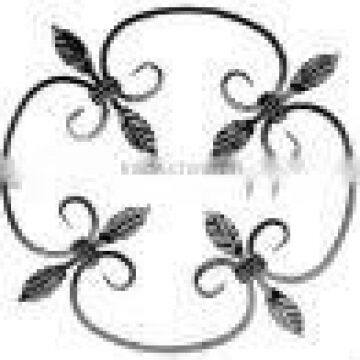 Decorative wrought iron rosette