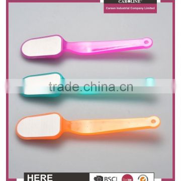 Professional pedicure callus remover with long plastic handle