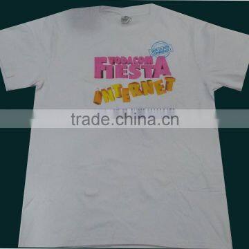 OEM advertising white t-shirt printed t shirt