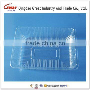 Rectangle Disposable PET Clear Container Fruit Packing Tray