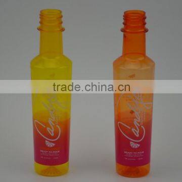 pet 250ml custom beverage fruit juice plastic bottle with childproof cap