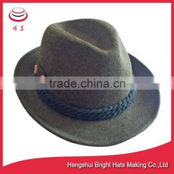 Men Trilby Wool Felt Waterproof Hat